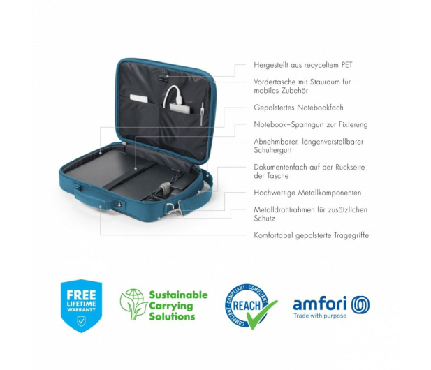 Dicota Eco Multi BASE 14-15.6" blue - 1105191 - zdjęcie 12